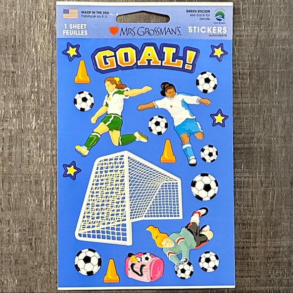 💞 New Soccer “Goal!” Scrapbook Stickers - Picture 1 of 2